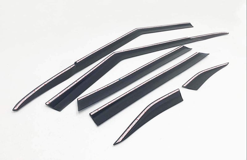 AUTO CLOVER Side Rain Guards Wind Deflectors 6p for 2021 2022 2023 KIA Seltos - Image 5